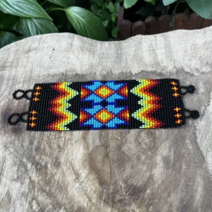 🔥 Chama da Montanha - Pulseira Artesanal ajustavel